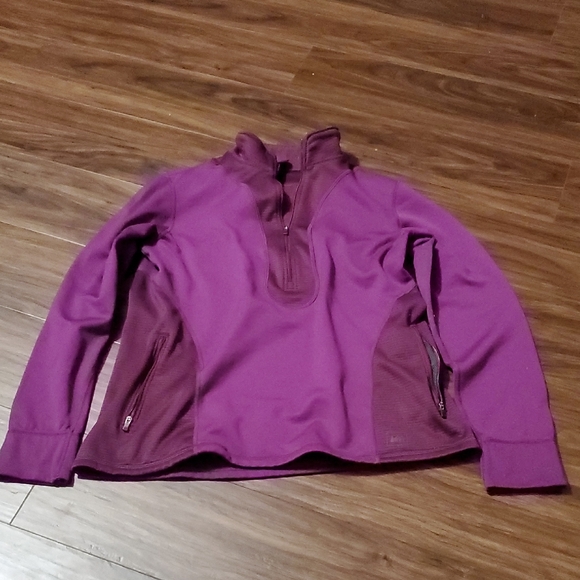 REI Jackets & Blazers - REI Burgundy Quarter Zip Jacket